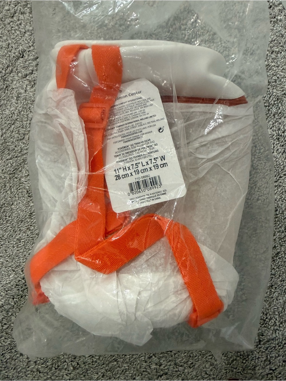 Pokémon Incubator Bag with Orange Straps - Picture 2 of 3